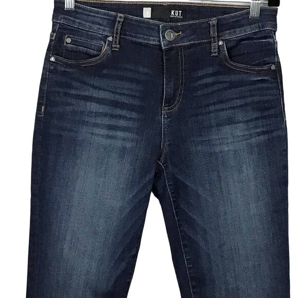Kut from the Kloth Catherine Boyfriend Dark Wash Slim Straight Jeans 4 x 31 - Picture 5 of 11